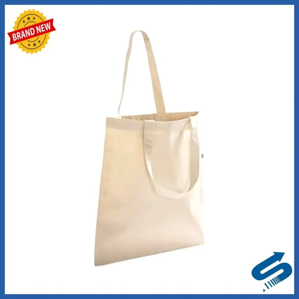 Heavy Duty Recycled Canvas Tote Bags Bulk Pack Eco Friendly Reusable